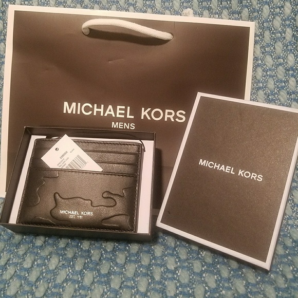 Michael Kors Other - fathers day new card case leather w box AUTHENTIC